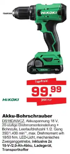 Baustoff-Zentrum Akku-Bohrschrauber HIKOKI Angebot
