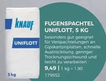 BBM Baumarkt Fugenspachtel Uniflott, 5kg Angebot