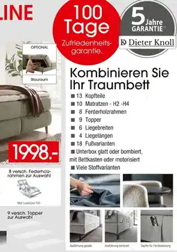 Zurbrüggen Traumbett Dieter Knoll Angebot