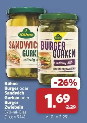Kühne Burger Gurken