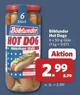 Combi Böklunder Hot Dogs Angebot