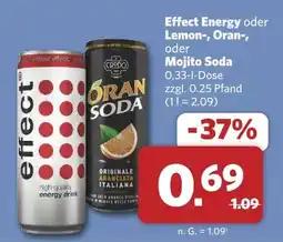 Combi Effect Energy oder Lemon-, Oran-, oder Mojito Soda Angebot