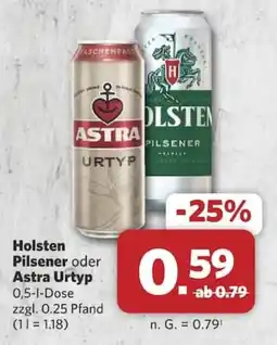 Combi Holsten Pilsener oder Astra Urtyp Angebot