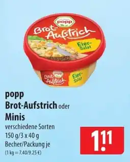 Famila Nord Ost popp Brot-Aufstrich Angebot