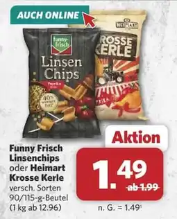 Combi Funny Frisch Linsen Chips Angebot