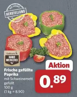 Combi Goldmarie Hand Werkerei Frische gefüllte Paprika mit Schweinemett gefüllt Angebot