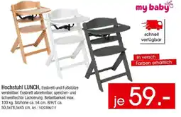 Zurbrüggen Hochstuhl LUNCH Angebot
