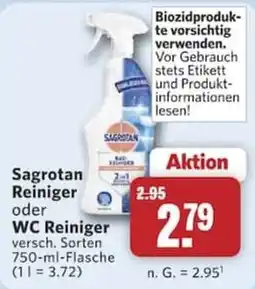 Combi Sagrotan Reiniger oder WC Reiniger Angebot