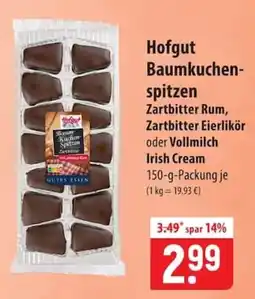 Famila Nord Ost Hofgut Baumkuchen-Spitzen Angebot