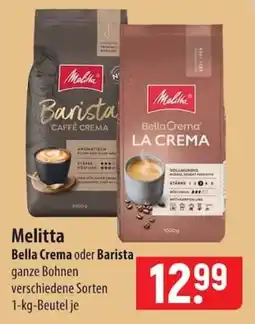 Famila Nord Ost Melitta Bella Crema oder Barista ganze Bohnen Angebot