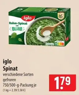 Famila Nord Ost iglo Spinat Angebot