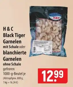 Famila Nord Ost H & C Black Tiger Garnelen Angebot