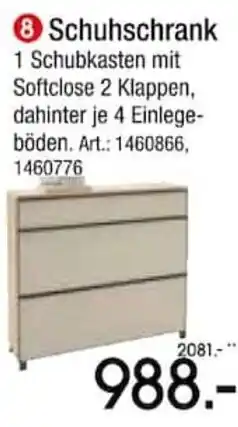 Zurbrüggen Schuhschrank Angebot