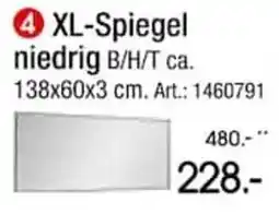 Zurbrüggen XL-Spiegel niedrig Angebot