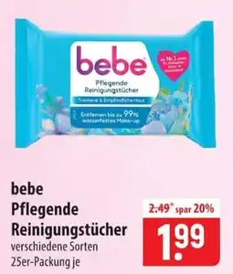 Famila Nord Ost bebe Pflegende Reinigungstücher Angebot