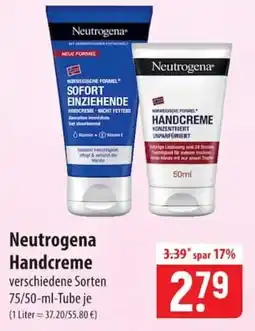 Famila Nord Ost Neutrogena Handcreme Angebot