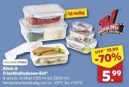 Combi GOURMETmaxx Klick-it Frischhaltedosen-Set Angebot
