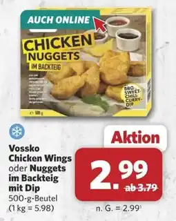 Combi Vossko Chicken Wings oder Nuggets im Backteig Angebot