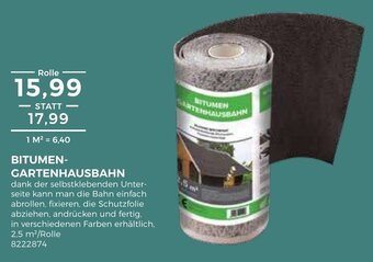 BBM Baumarkt Bitumen Gartenhausbahn Angebot