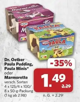 Combi Dr. Oetker Paula Pudding, Paula Minis* oder Marmorette Angebot