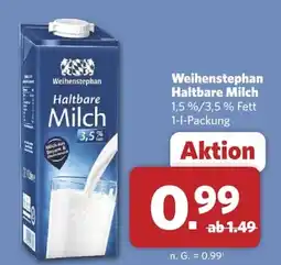 Combi Weihenstephan Haltbare Milch Angebot