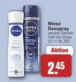 Combi Nivea Deospray Angebot