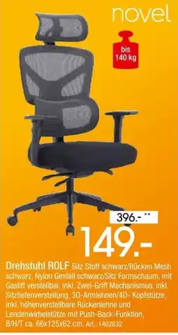 Zurbrüggen novel Drehstuhl ROLF Angebot