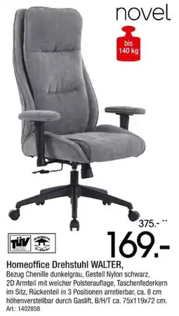 Zurbrüggen novel Homeoffice Drehstuhl WALTER Angebot