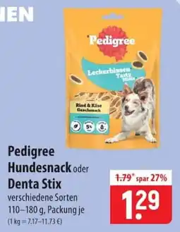 Famila Nord Ost Pedigree Hundesnack oder Denta Stix Angebot