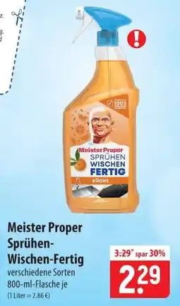 Famila Nord Ost Meister Proper Sprühen-Wischen-Fertig Angebot