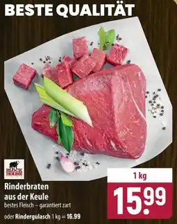 Famila Nord Ost BLOCK HOUSE Rinderbraten aus der Keule Angebot