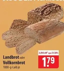 Famila Nord Ost Landbrot oder Vollkornbrot Angebot