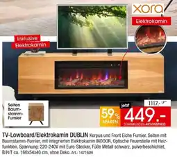 Zurbrüggen TV-Lowboard/Elektrokamin DUBLIN Angebot