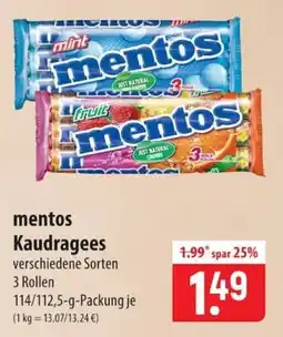 Famila Nord Ost mentos Kaudragees Angebot
