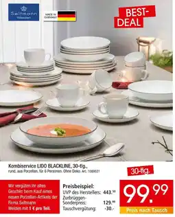 Zurbrüggen Seltmann Weiden Kombiservice LIDO BLACKLINE, 30-tlg. Angebot