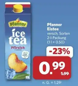 Combi Pfanner Ice tea Pfirsich Angebot