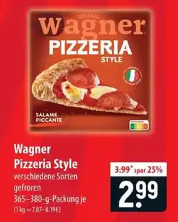 Famila Nord Ost Wagner Pizzeria Style Angebot
