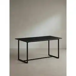 Netto Marken-Discount Esstisch Marmoroptik Metall Rechteckig Modern Groß, Schwarz 160x80x76 cm Angebot