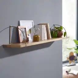 Netto Marken-Discount KADIMA DESIGN Wandregal TEVERE: Industrie-Stil, Mango Massivholz/Eisen, 100x25x22 cm Angebot