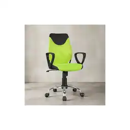 Netto Marken-Discount KADIMA DESIGN Jugenddrehstuhl DAVOS Nylon, ergonomisch, höhenverstellbar, in Limette/Schwarz Angebot