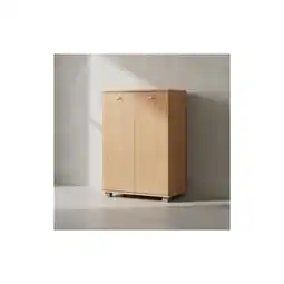 Netto Marken-Discount KADIMA DESIGN Schuhschrank-Kommode für bis zu 12 Paar Schuhe, 2 Türen, 3 Einlegeböden, in Buche Angebot