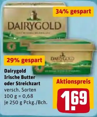 REWE Kaufpark Dairygold Irische Butter oder Streichzart 250g Angebot