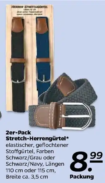 NETTO 2er Pack Stretch Herrengürtel Angebot