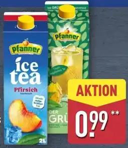 Aldi Nord Pfanner ice tea Pfirsich Angebot
