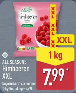 Aldi Nord ALL SEASONS Himbeeren XXL Angebot