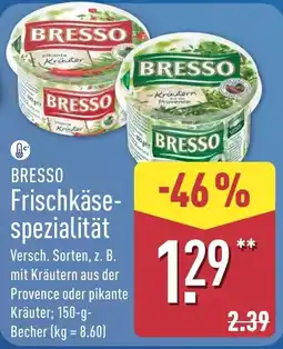 Aldi Nord BRESSO Frischkäsespezialität Angebot