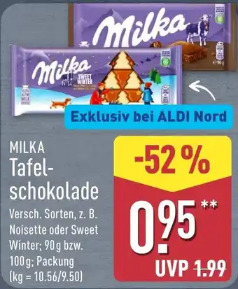 Milka Tafelschokolade