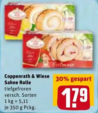 REWE Kaufpark Coppenrath & Wiese Sahne Rolle 350g Angebot