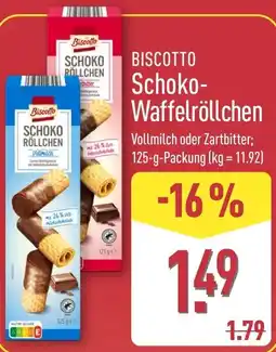 Aldi Nord Biscotto Schoko-Waffelröllchen Angebot