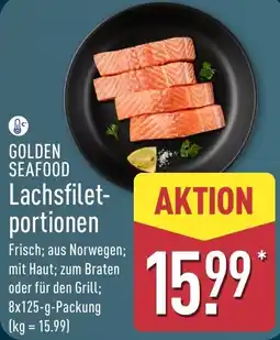 Aldi Nord GOLDEN SEAFOOD Lachsfiletportionen Angebot